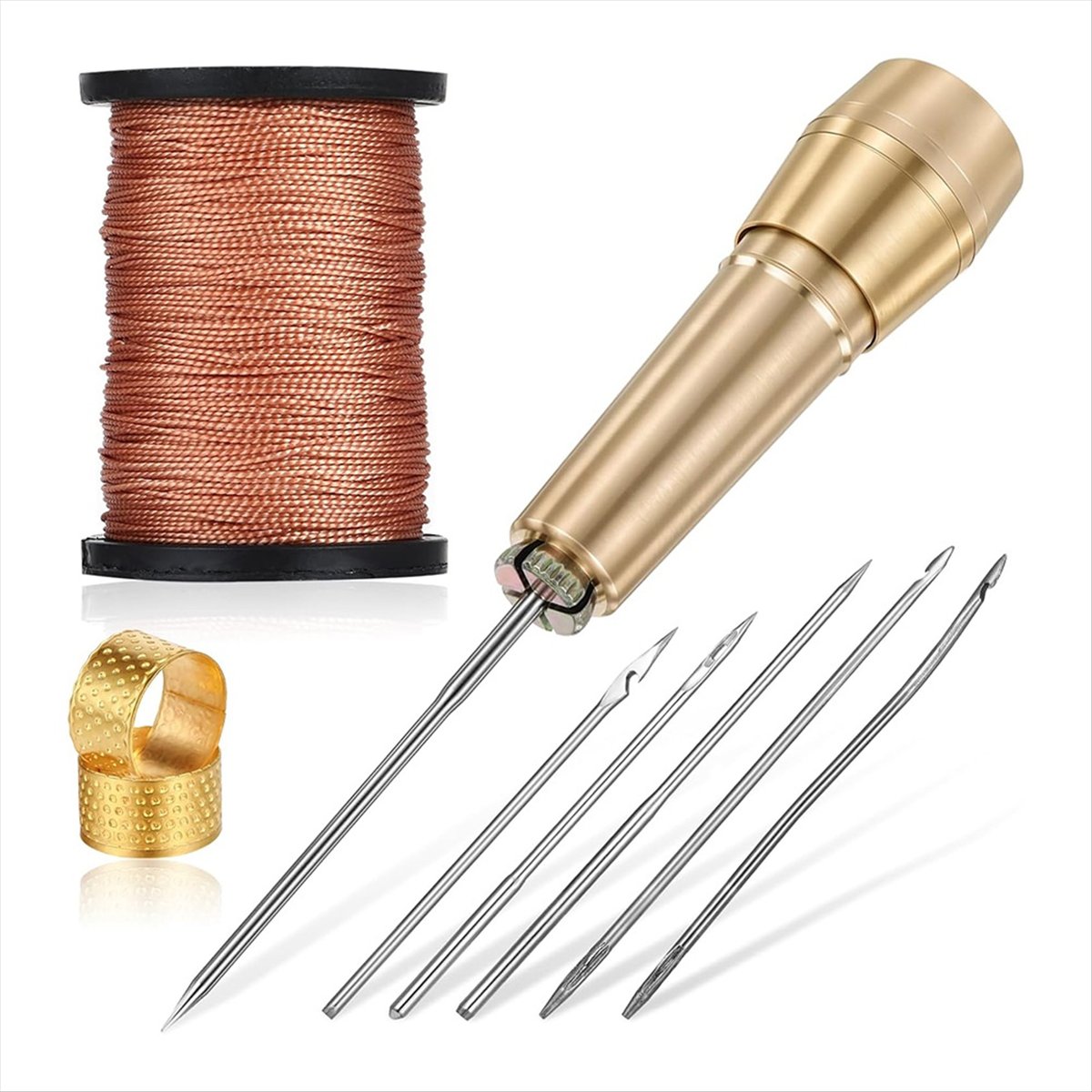 9pcs Leather Sewing Awl Kit wi - مراجعة Sewing Kit وسعره