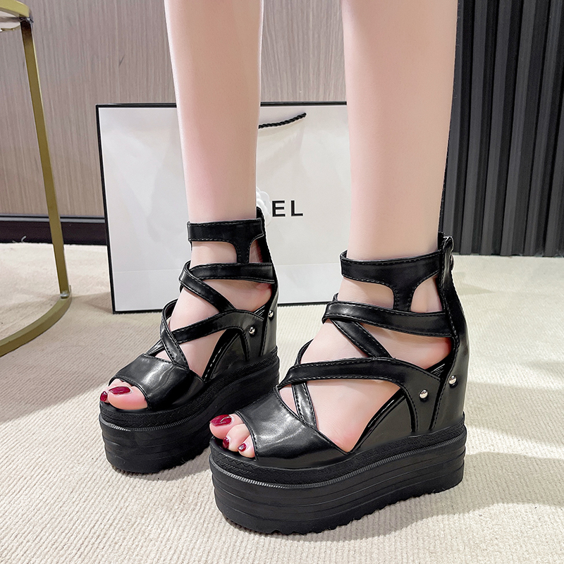 13cm Summer Women's Wedges Thi - مراجعة Sewing Zipper وسعره
