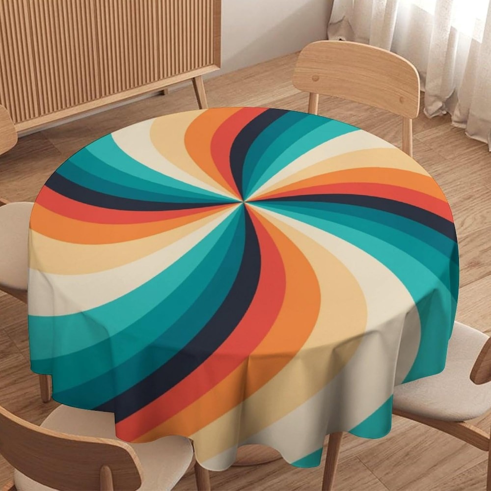 Vintage Groovy Swirl Round Tab - مراجعة Century Textile & Sewing Supply By Owner وسعره