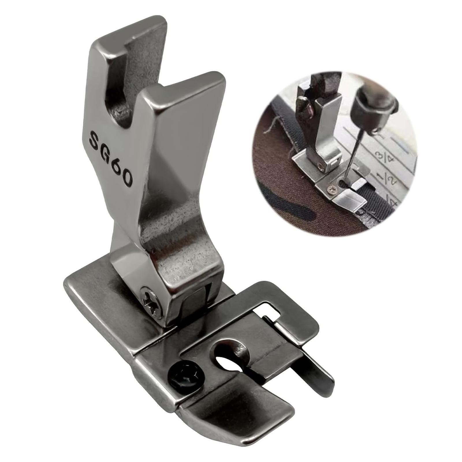 1/4 Inch Seam Foot #SG60 With  - مراجعة Seam Gauge Metal وسعره