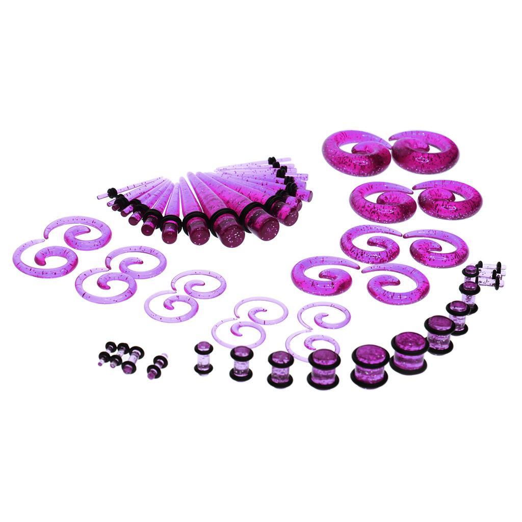 54pcs Acrylic Ear Plug Taper K - مراجعة Seam Gauge Metal وسعره