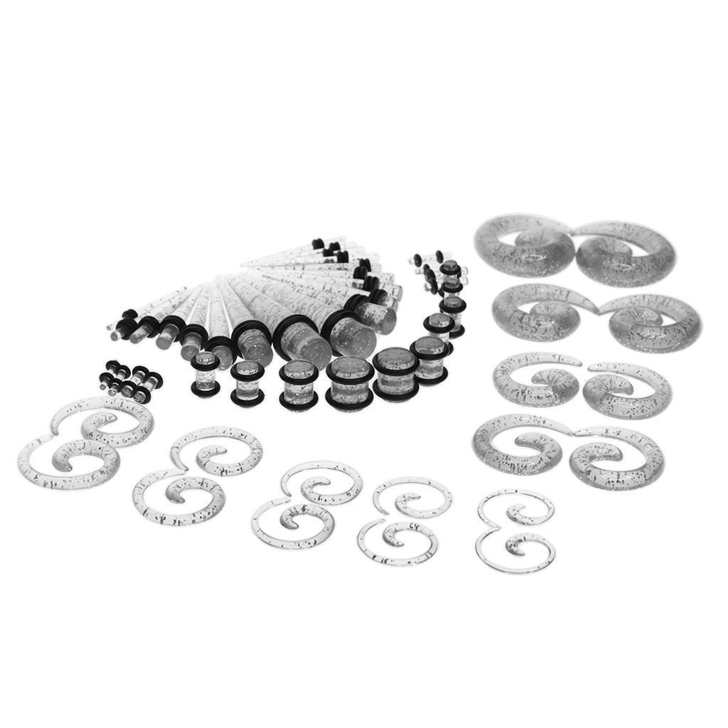 54pcs Acrylic Ear Plug Taper K - مراجعة Seam Gauge Metal وسعره