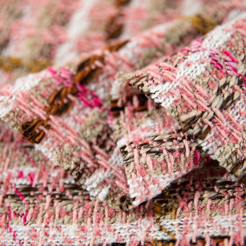 Plaid Tweed Fabric  By The Met - مراجعة Sewing Tweed Fabric وسعره