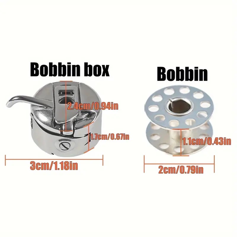 Bobbin Case and Metal Bobbins  - مراجعة Sewing Machine Yarn وسعره